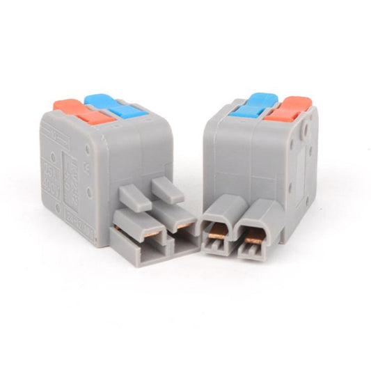 10pcs 2 In 2 Out Terminal Block Wire Push-on Quick Docking Snap Cap(KV232-2PC) - Connectors & Terminals by buy2fix | Online Shopping UK | buy2fix