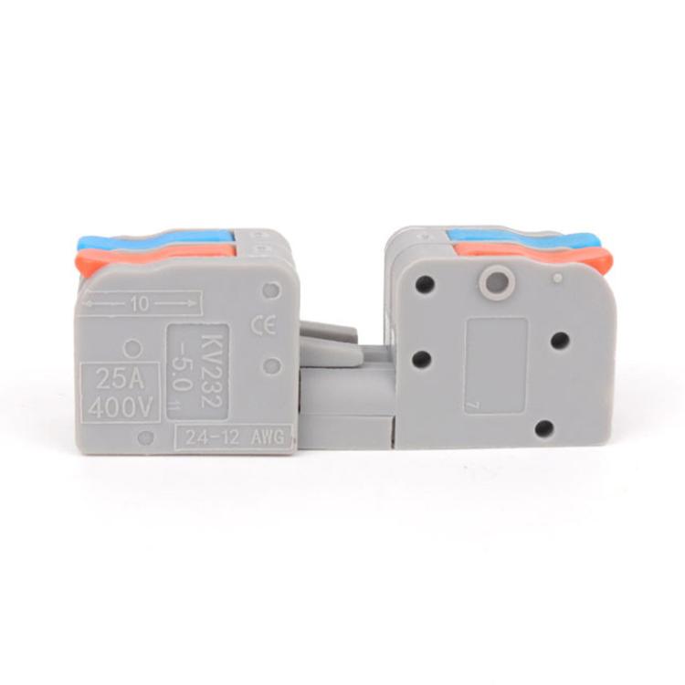 10pcs 2 In 2 Out Terminal Block Wire Push-on Quick Docking Snap Cap(KV232-2PC) - Connectors & Terminals by buy2fix | Online Shopping UK | buy2fix