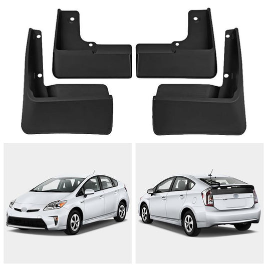 For 2010-2015 Toyota Prius Car Tire Soft Rubber Mudguard(Black) - Wheels Tires & Parts by buy2fix | Online Shopping UK | buy2fix