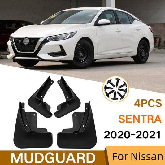 For 2020-2021 Nissan Sentra Car Tire Soft Rubber Mudguard(Black) - Wheels Tires & Parts by buy2fix | Online Shopping UK | buy2fix