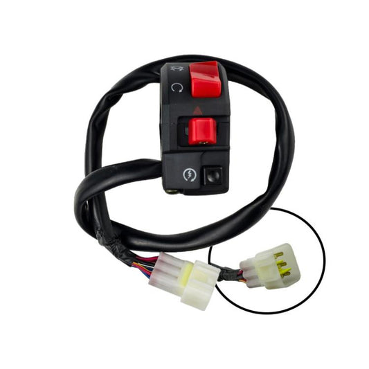 For Ducati Motorcycle Right Handlebar Combination Switch With Double Flash(BZKG) - Electrical System by buy2fix | Online Shopping UK | buy2fix