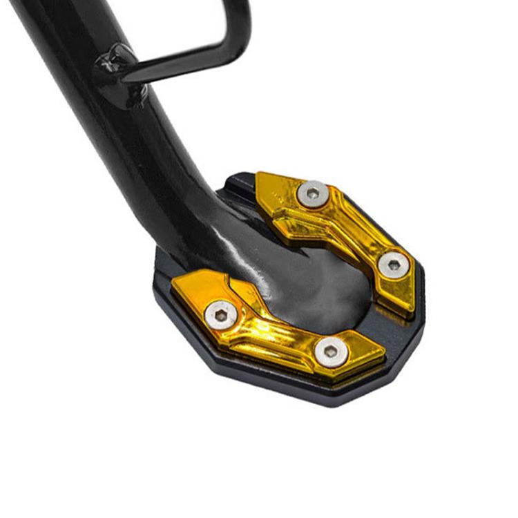 JCBD-002 CNC Aluminum Alloy Motorcycle Side Support Anti-slip Pad(Gold) - Replacement Parts by buy2fix | Online Shopping UK | buy2fix