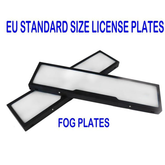 Fog Version EU Standard Double License Plate Frame Car Modification Accessories(ELP004) - License Plate Covers & Frames by buy2fix | Online Shopping UK | buy2fix
