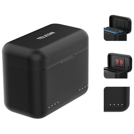 For Insta360 X4 TELESIN Battery Charger Dual Battery Storage Charging Case - Others by TELESIN | Online Shopping UK | buy2fix