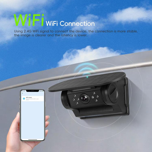 Wireless HD Solar Magnetic WIFI Camera 720P Mobile APP Universal HD Camera - Rear View Cameras by buy2fix | Online Shopping UK | buy2fix