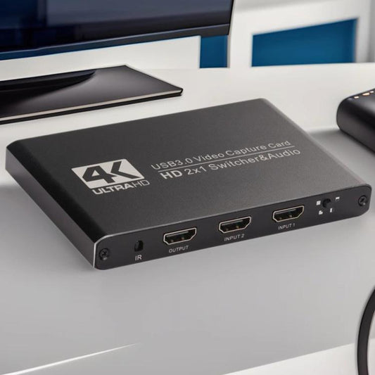 USB 3.0 HD Video Capture Card 4K Camera Computer Game Live Recording Box - Video Capture Solutions by buy2fix | Online Shopping UK | buy2fix