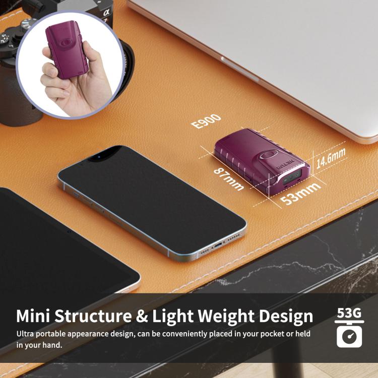 NETUM E900 Cell Phone Back Clip Portable 1/2 Code Wireless Bluetooth Scanner - Portable Scanner by NETUM | Online Shopping UK | buy2fix