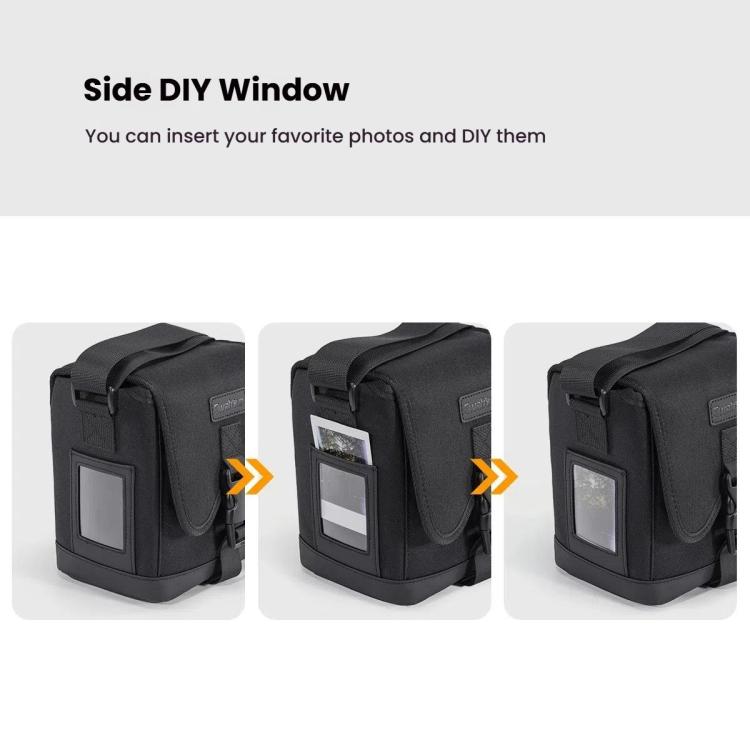 Cwatcun D186 Small Anti-scratch Lightweight Camera Shoulder Bag Camera Portable Crossbody Storage Bag(Black) - Strap Satchel by Cwatcun | Online Shopping UK | buy2fix