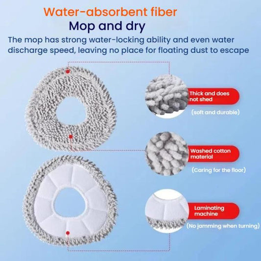 For NARWAL Xiaoyao 001 / J4 / J4 Lite / J3 / J2 / J1 Gray Thicken Rag Sweeping Robot Accessories - For NARWAL Accessories by buy2fix | Online Shopping UK | buy2fix