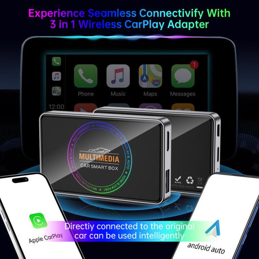 BY971 Wireless CarPlay Adapter 3-In-1 Car TV Stick HDMI Out Sync For Laptop/TV 2+16G - Bluetooth Adapters by buy2fix | Online Shopping UK | buy2fix