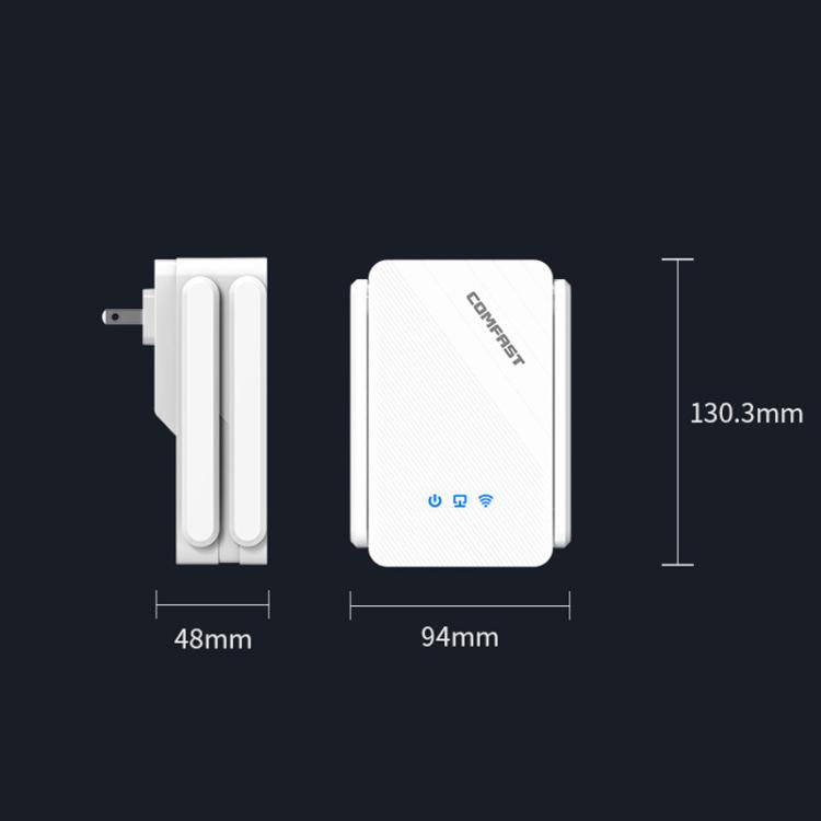 COMFAST CF-XR185 V2 AX3000 WiFi 6 Extender Dual Band Gigabit Wireless Repeater UK Plug - Broadband Amplifiers by COMFAST | Online Shopping UK | buy2fix