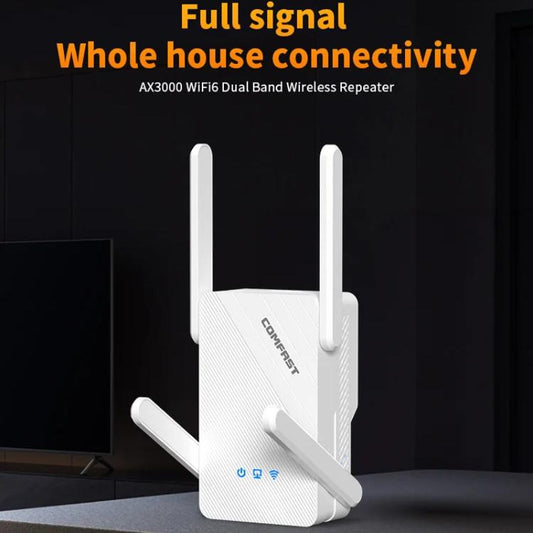 COMFAST CF-XR185 V2 AX3000 WiFi 6 Extender Dual Band Gigabit Wireless Repeater AU Plug - Broadband Amplifiers by COMFAST | Online Shopping UK | buy2fix