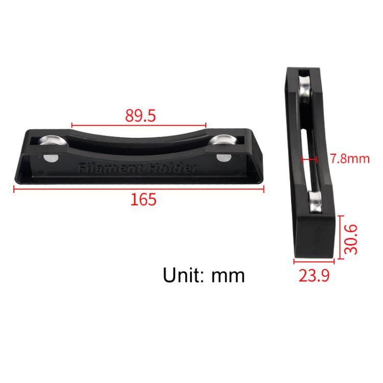 Adjustable 3D Printer Filament Holder for PLA/ABS Universal FDM Spool Rack with Anti-Tangle Design(Black) - Parts by buy2fix | Online Shopping UK | buy2fix
