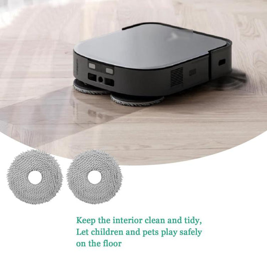 For ECOVACS Deebot T30 Pro / MAX Auto Sweeper Accessories, Spec: 3pcs Gray Wave Wipes - For ECOVACS Accessories by buy2fix | Online Shopping UK | buy2fix