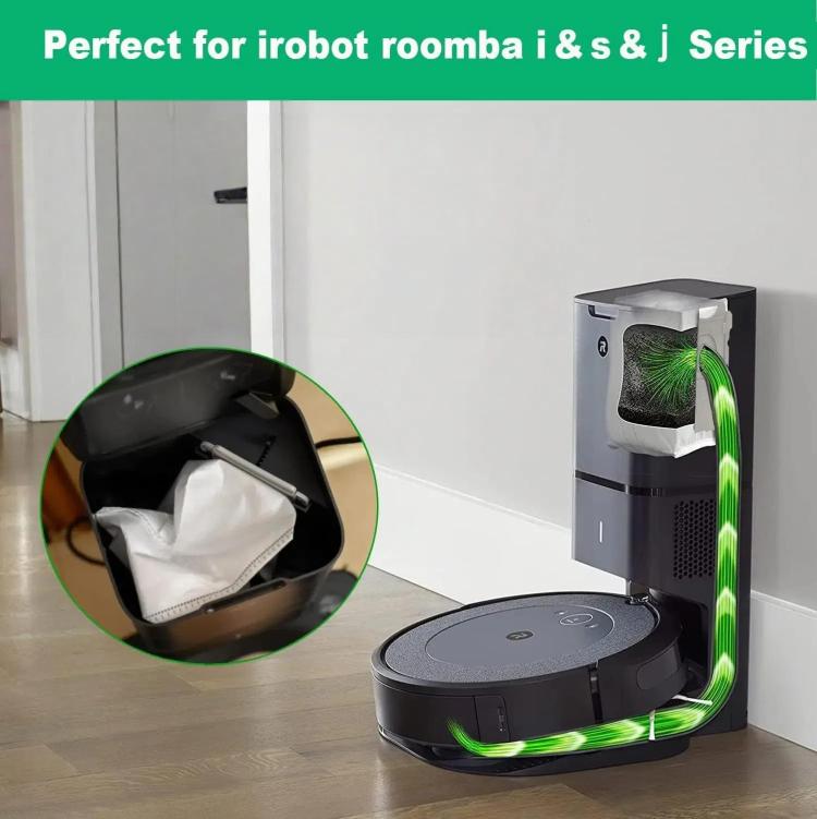 3pcs /Pack Dust Bag For IRobot Roomba I7 / I3 / J7 / E5 / E6 / S9 Vacuum Replacement Parts Accessories(Dark Gray) - For iRobot Accessories by buy2fix | Online Shopping UK | buy2fix