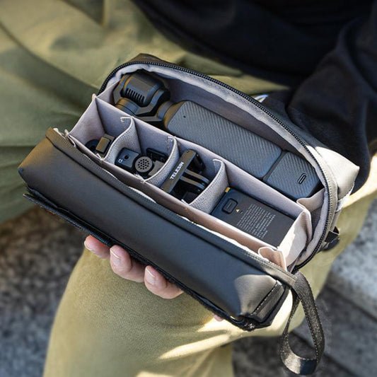 For DJI Osmo Pocket 3 Creator Combo TELESIN Universal Portable Storage Bag Carrying Case(Black) - Case & Bags by TELESIN | Online Shopping UK | buy2fix