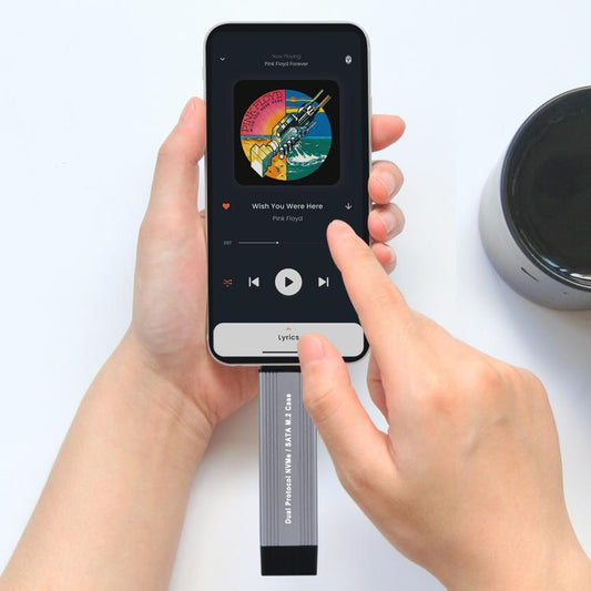 2230/2242 NVMe 10Gbps USB3.1 Gen2 NVMe Hard Drive Enclosure With Direct Plug USB + Type-C Dual Interface - HDD Enclosure by buy2fix | Online Shopping UK | buy2fix