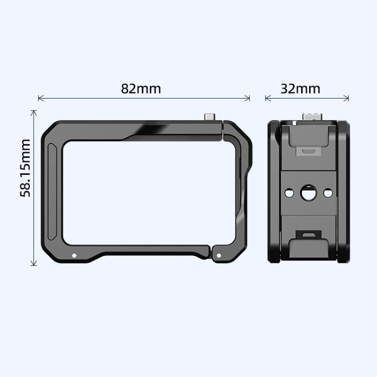 For DJI Osmo Action 5 Pro / 4 / 3 HEPAIL AC70 Metal Rabbit Cage - Protection Frame by HEPAIL | Online Shopping UK | buy2fix