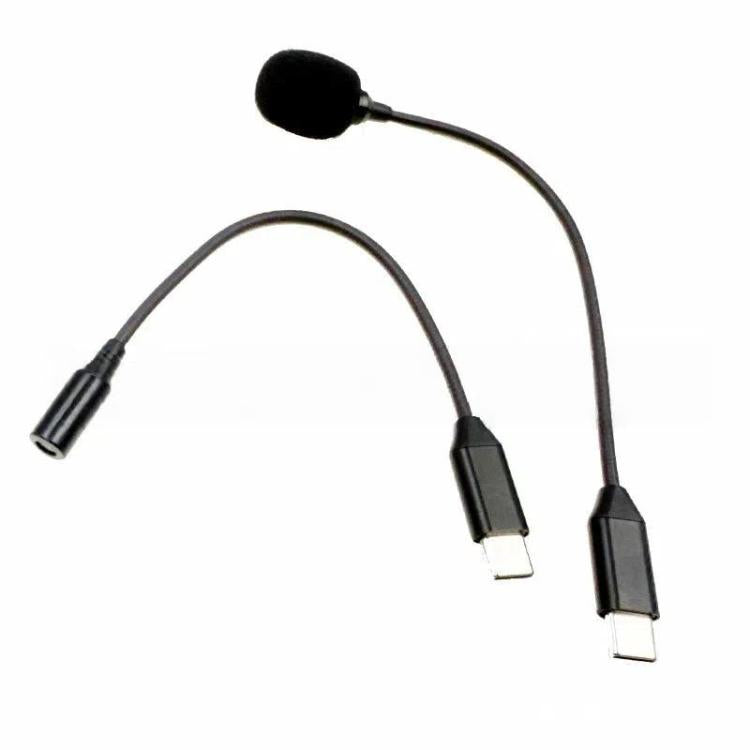 USB-C/Type-C Plug-in Microphone Speaker Mode Without Unplugging, Plug & Play Instant Audio Output 170mm - Microphone by buy2fix | Online Shopping UK | buy2fix