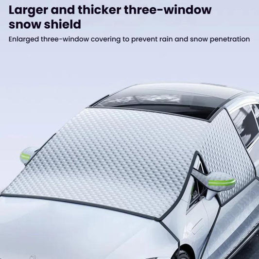 SUITU ST-4022 Car Front Windscreen Anti-Frost Sunshade Cover Winter Snow Cover(Silver+Black) - Window Foils & Solar Protection by SUITU | Online Shopping UK | buy2fix