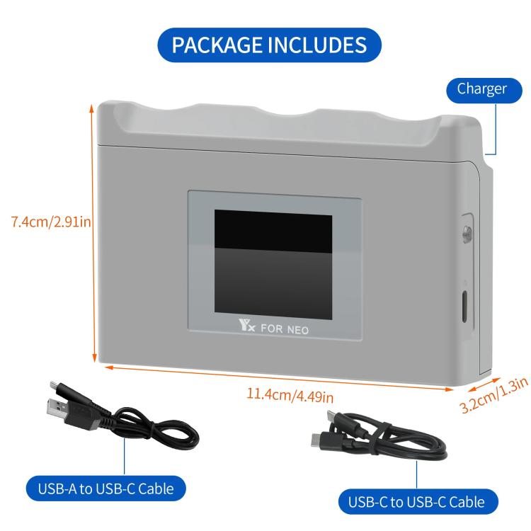 For DJI Neo Battery Charger YX 3-way Color Screen Charger Hub Charging Station - Other by YX | Online Shopping UK | buy2fix