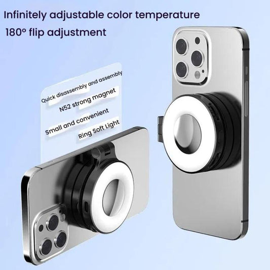 HEPAIL AC74 Magsafe Magnetic Smartphone Light Portable Handheld Selfie Light(White) - Selfie Light by HEPAIL | Online Shopping UK | buy2fix