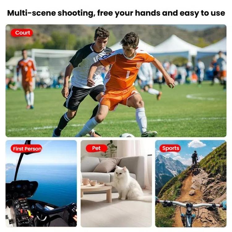 HEPAIL AC76 Action Camera Mobile Phone Magnetic Neck Strap Mount - Holder by HEPAIL | Online Shopping UK | buy2fix