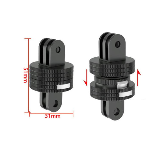 TFSM106 2-page To 3-page Card Slot Action Camera Quick Release Adapter Tripod Accessories - by buy2fix | Online Shopping UK | buy2fix