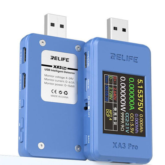 RELIFE XA3 Pro USB / Type-C Smart Detector Fast Charging Protocol Identification Detection - Test Tools by RELIFE | Online Shopping UK | buy2fix