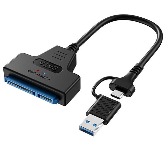 USB 3.0/USB-C to SATA 22-Pin Adapter Cable for 2.5-inch Laptop HDD/SSD, Cable Length: 25cm - eSATA & SATA & IDE by buy2fix | Online Shopping UK | buy2fix