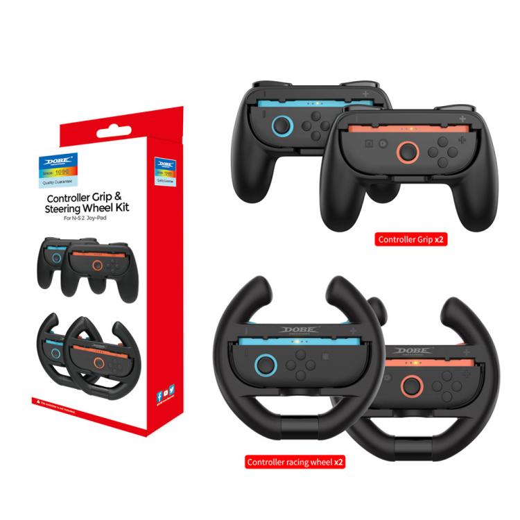 For Nintendo Switch 2 DOBE TNS-5109 4 In 1 Left Right Handle Steering Wheel Simple Grip - Gamepads by DOBE | Online Shopping UK | buy2fix
