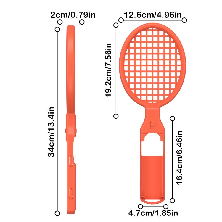 For Nintendo Switch 2 Joy-Con 1pair Tennis Racket Motion Controller Grip Sports Kit - Others by buy2fix | Online Shopping UK | buy2fix