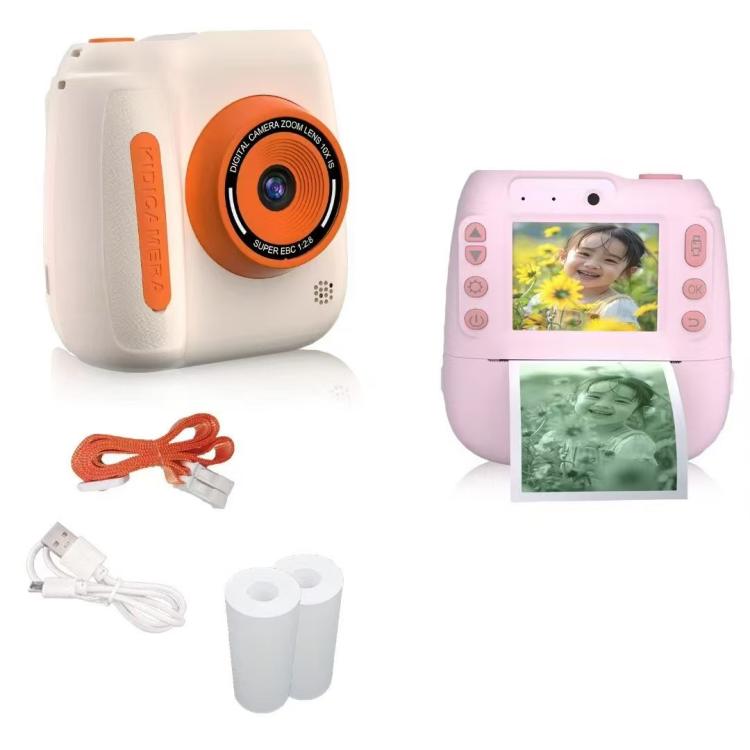 Children Instant Print Digital Camera Dual Front Rear Cameras HD Mini Camera(Pink) - Children Cameras by buy2fix | Online Shopping UK | buy2fix