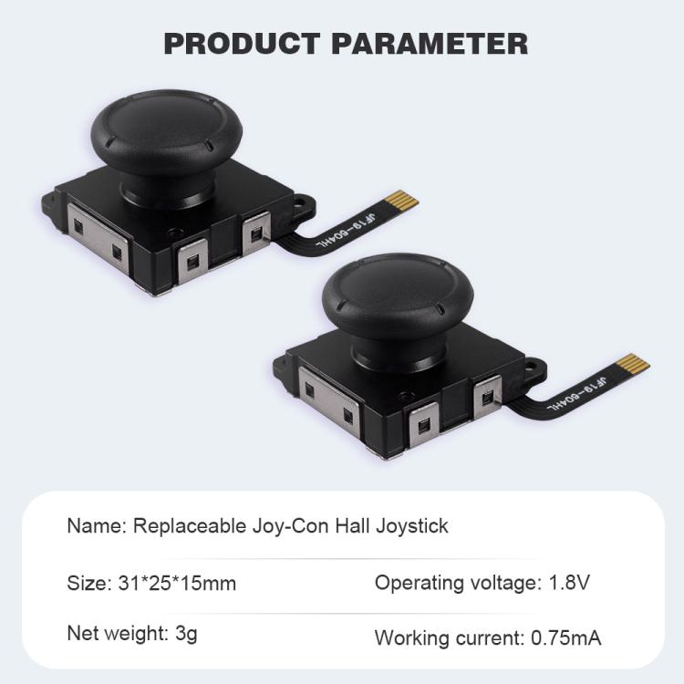 Hall Effect Joystick for Nintendo Switch/OLED/Lite Joy-Con Electromagnetic Analog Stick with No Drift, Spec: Set 2 - Switch Spare Parts by buy2fix | Online Shopping UK | buy2fix