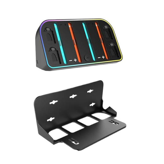 For Nintendo Switch 2 JoyCon Wall-Mounted Charging Dock with RGB Lighting - Charger & Power by buy2fix | Online Shopping UK | buy2fix