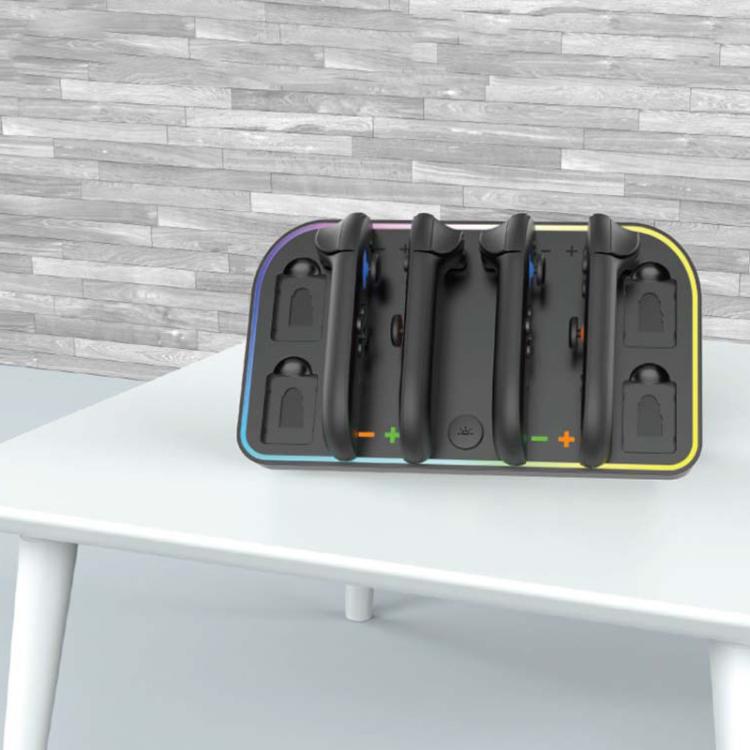 For Nintendo Switch 2 JoyCon Wall-Mounted Charging Dock with RGB Lighting - Charger & Power by buy2fix | Online Shopping UK | buy2fix