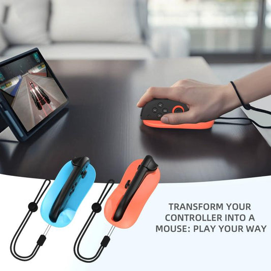 For Nintendo Switch 2 Joy-Con 2pcs /Pack Mini Portable Mouse Adapter Left+Right Controller Bracket(Black) - Gamepads by buy2fix | Online Shopping UK | buy2fix