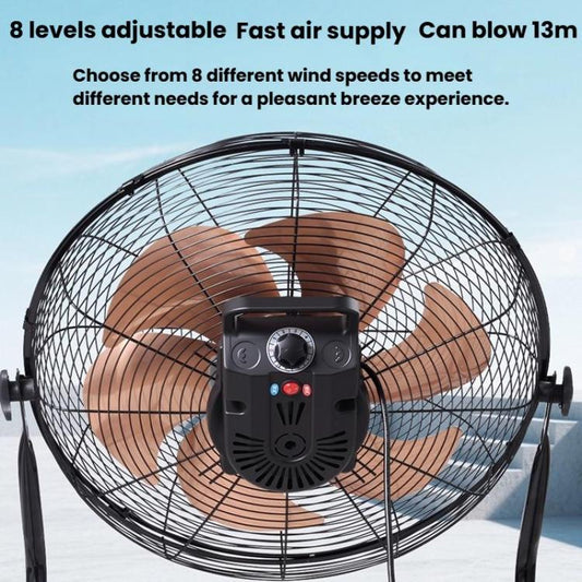 20 inch 8 Gears 6 Blades Powerful High Power Floor Fan Industrial Electric Fan, CN Plug - Electric Fans by buy2fix | Online Shopping UK | buy2fix