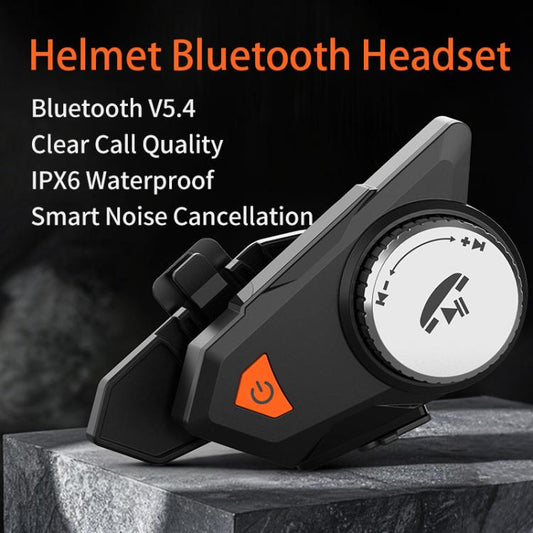 M9 Motorcycle Helmet Bluetooth Headset IPX6 Waterproof, Auto Answer, HD Sound for Riders/Delivery/Group Intercom(Black) - Motorcycle Walkie Talkie by buy2fix | Online Shopping UK | buy2fix