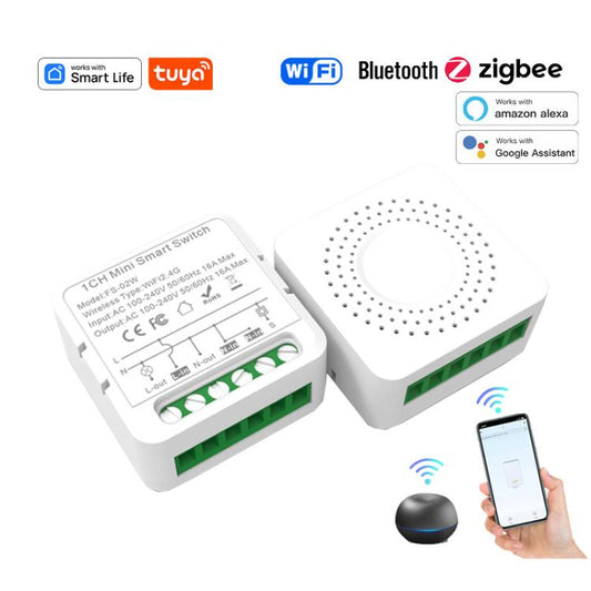FS-02HW 2CH WiFi+Bluetooth 10A Smart Switch Voice Timer Switch For Amazon Alexa / Google Assistant - Smart Switch by buy2fix | Online Shopping UK | buy2fix