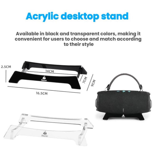 TXESIGN For JBL Charge 5/Charge 6 Desktop Speaker Stand Storage Base(Transparent) - Speaker Bracket by TXESIGN | Online Shopping UK | buy2fix