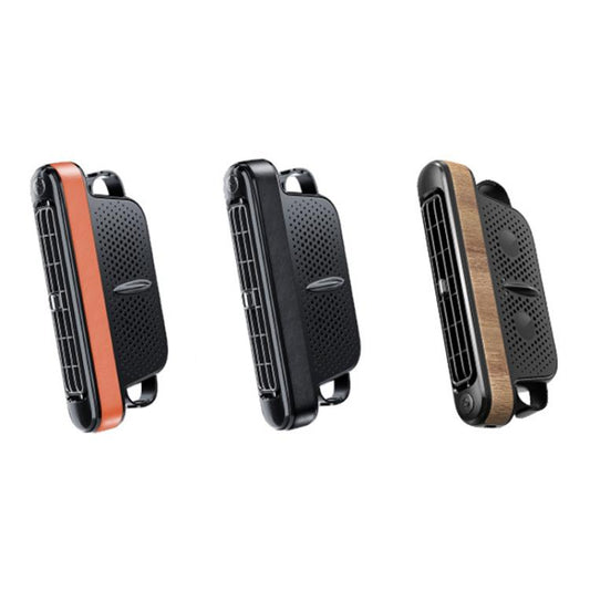 Car Rear Seat USB Plug-in Dual Turbine Silent Bladeless Electric Fan(CF04 Brown) - Heating & Fans by buy2fix | Online Shopping UK | buy2fix