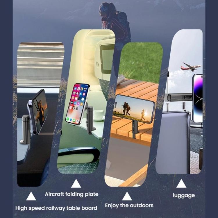 Portable High-speed Rail Airplane Dining Table Mobile Phone Holder, Model: 109B+2402 - Universal Car Holders by buy2fix | Online Shopping UK | buy2fix