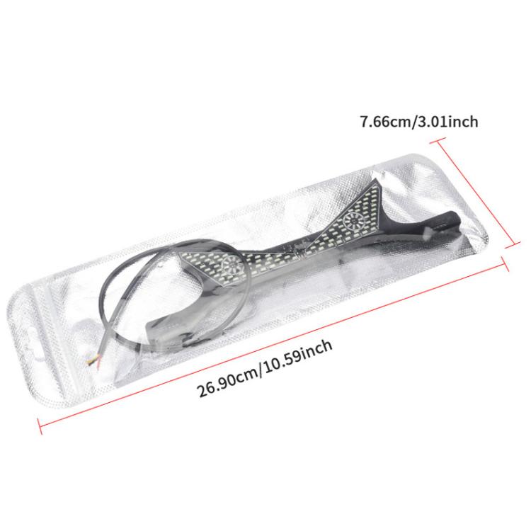 Motorcycle License Plate Screw Light Universal Decorative Accessory Headlight for Customization, Spec: Semicircular Light White Yellow Flashing - Decorative Lights by buy2fix | Online Shopping UK | buy2fix