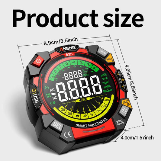 ANENG Intelligent High-precision Double-tube Fuse Digital Multimeter(626) - Digital Multimeter by ANENG | Online Shopping UK | buy2fix