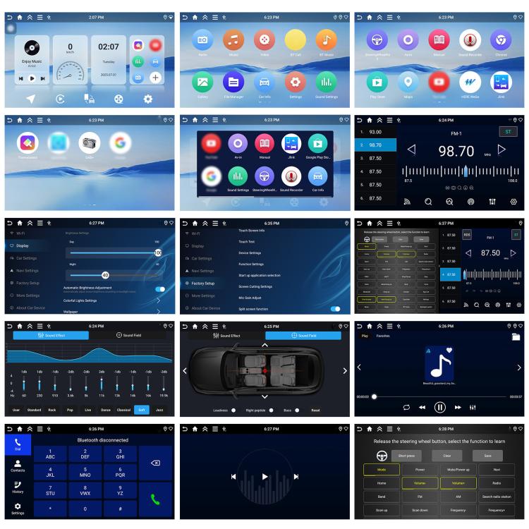 9 inch 4+64G Universal Android 15 Central Control Large Screen Car Wireless Carplay Navigation Integrated Machine(Standard+AHD Camera) - Car MP3 & MP4 & MP5 by buy2fix | Online Shopping UK | buy2fix