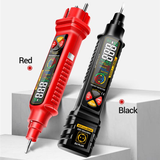 ANENG Multi-Function Power Socket Digital Phase Meter(Red US Plug) - Other Tester Tool by ANENG | Online Shopping UK | buy2fix