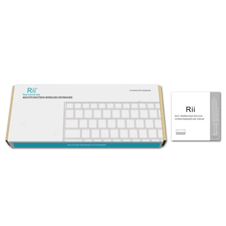 Rii K12+ Office Computer Notebook Silent 2.4GHz Wireless Mini Keyboard(Black) - Wireless Keyboard by Rii | Online Shopping UK | buy2fix