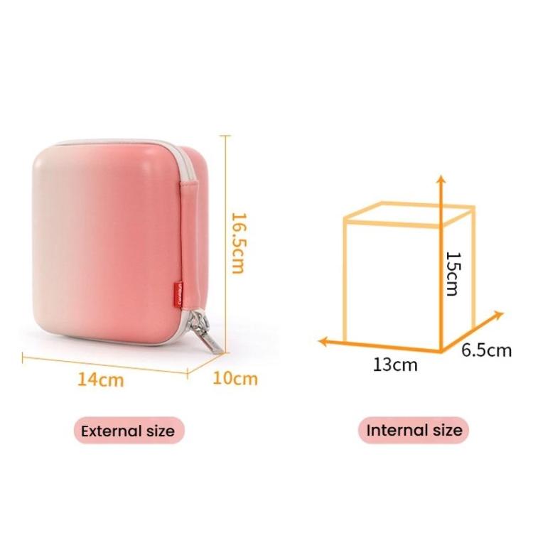 Cwatcun D218 Large Handheld Instant Camera Bag Portable Lightweight CCD Storage Bag(Gradient Pink) - Soft Bag by Cwatcun | Online Shopping UK | buy2fix