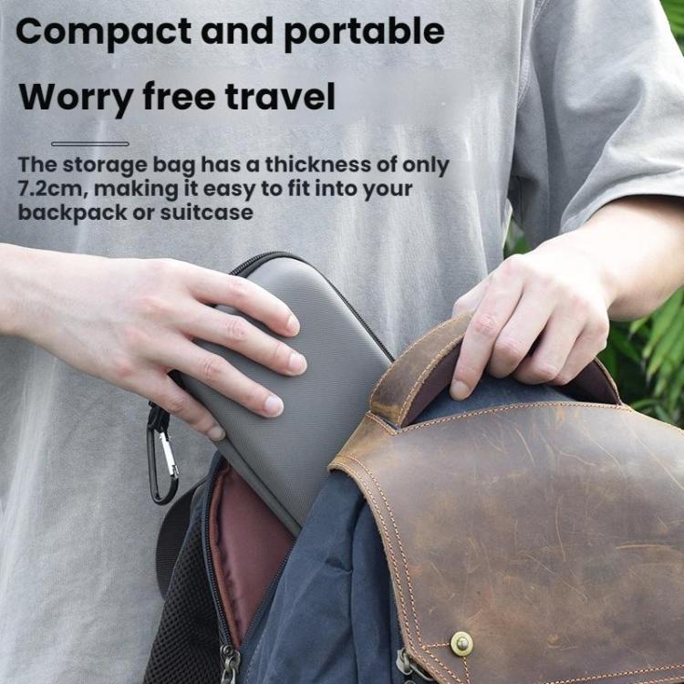 For Insta360 GO3 BRDRC Accessories Portable Storage Bag(Gray) - Case & Bags by BRDRC | Online Shopping UK | buy2fix